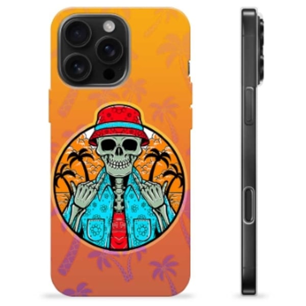 iPhone 16 Pro Max TPU-Skal - Skelett Sommar Animerad