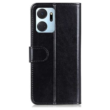 Honor X7a Plånboksfodral med Stativfunktion - Svart Svart