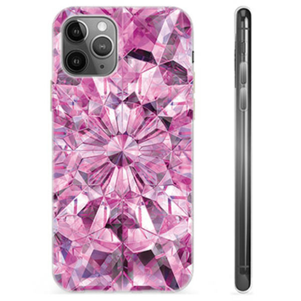 iPhone 11 Pro Max TPU-Skal - Rosa Kristall Rosa