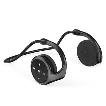 Vikbara Nackband Bluetooth Hörlurar A23 - Svart Svart