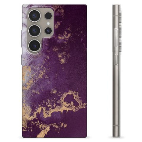 Samsung Galaxy S24 Ultra TPU-Skal - Gyllene Plommon Tvåfärgad