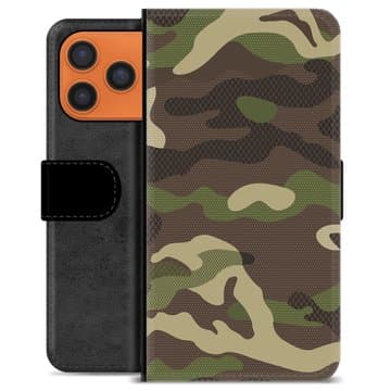 iPhone 17 Pro Max Premium Plånboksfodral - Kamouflage Animerad