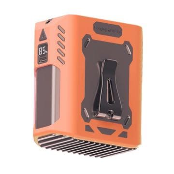 JF130 Bärbar midjeventilator med LED-belysning - 8000mAh -... Orange