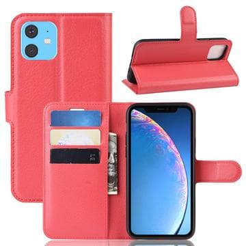 iPhone 11 Plånboksfodral med Magnetstängning - Röd Röd