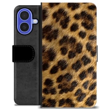 iPhone 16 Premium Plånboksfodral - Leopard Animerad