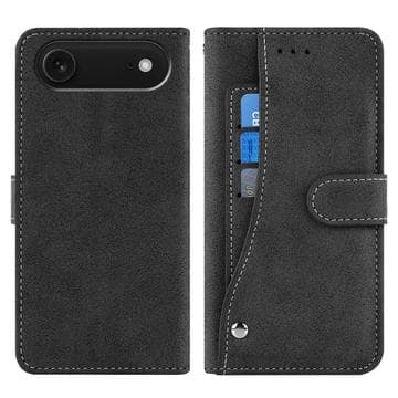 iPhone Air Elegant retro plånboksfodral med roterande korth... Svart