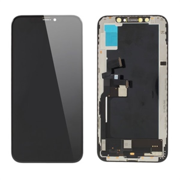 iPhone XS LCD Display - Svart - Grade A Svart