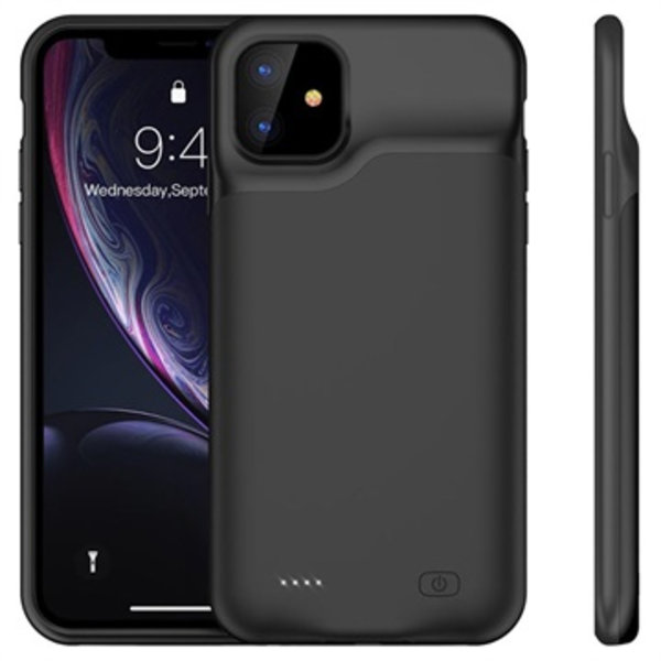 iPhone 11 Backup Batteriskal - 6000mAh - Svart Svart
