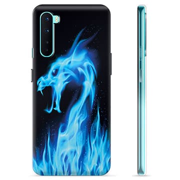 OnePlus Nord TPU-Skal - Blå Elddrake Animerad