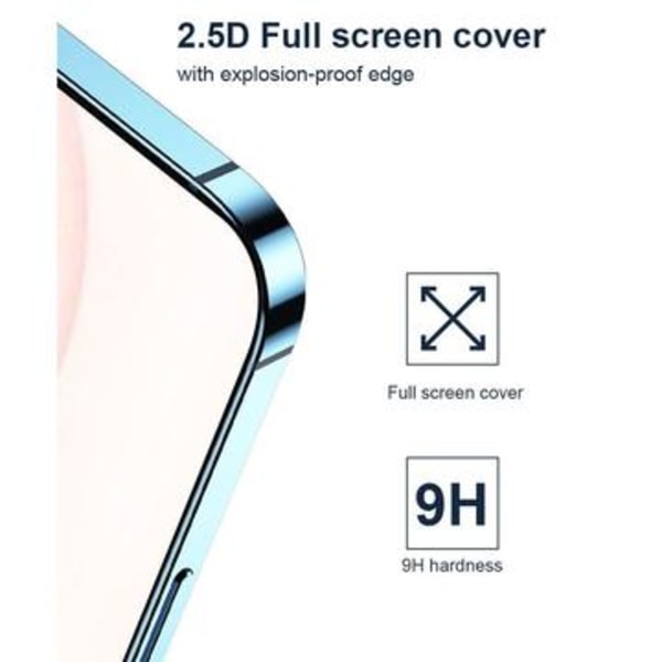 iPhone 16 Lippa 2.5D heltäckande skärmskydd i härdat glas... Svart