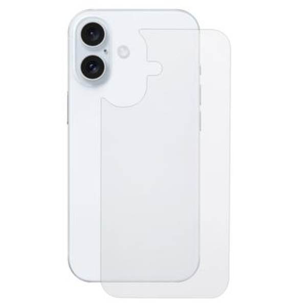iPhone 16 Plus Härdat Glass Baksideskydd - 9H - Klar Genomskinlig