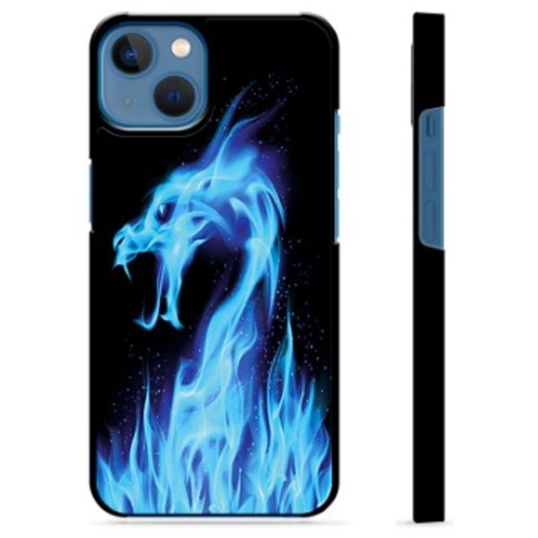 iPhone 13 Skyddsskal - Blå Elddrake Animerad
