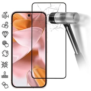Google Pixel 10 Pro Heltäckande Härdat Glas Skärmskydd -... Svart