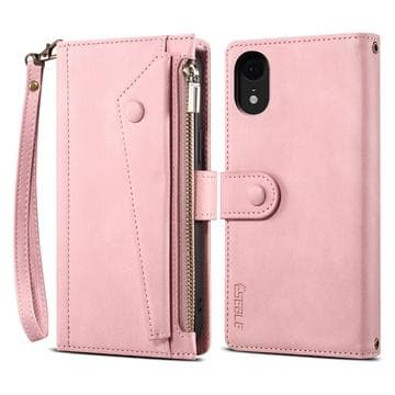 iPhone XR Esseble plånboksfodral med dragkedja och... Rosa