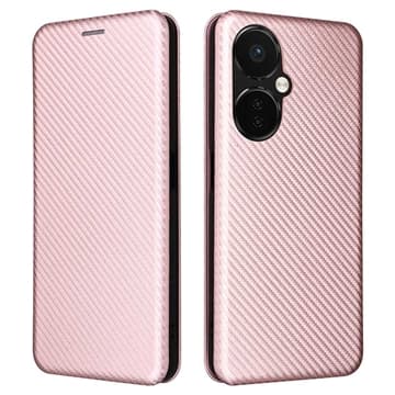 OnePlus Nord CE 3 Lite/N30 Flipfodral - Kolfiber - Roséguld Guld