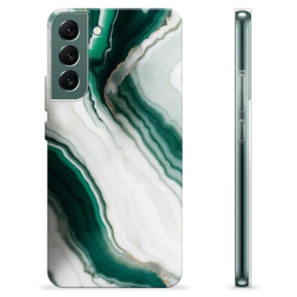 Samsung Galaxy S22+ 5G TPU-Skal - Smaragdmarmor Färgrik
