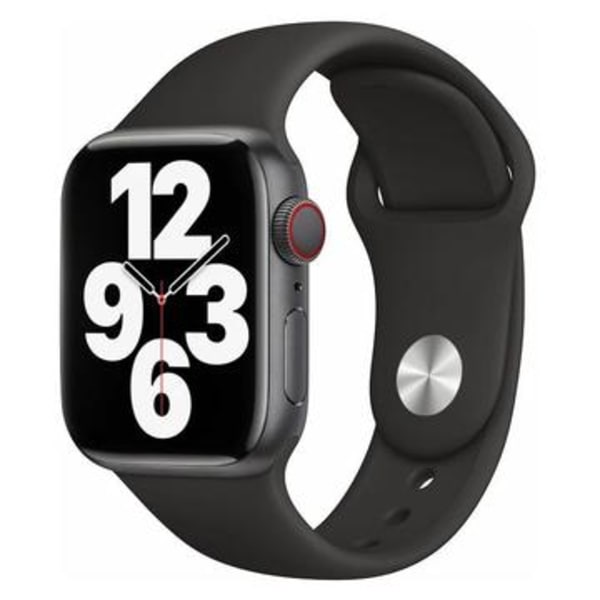 Apple Watch Series Ultra 2/Ultra/10/9/8/SE (2022)/7/SE/6/5/4/... Svart
