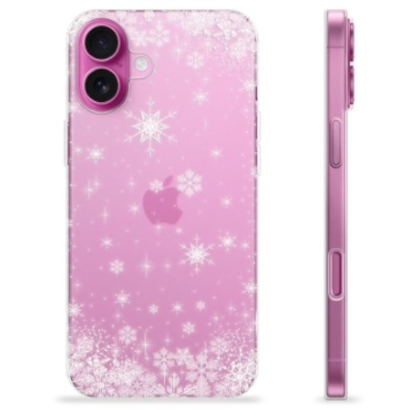 iPhone 16 Plus TPU-Skal - Snöflinga Animerad