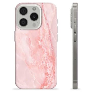 iPhone 15 Pro TPU-Skal - Rosmarmor Tvåfärgad