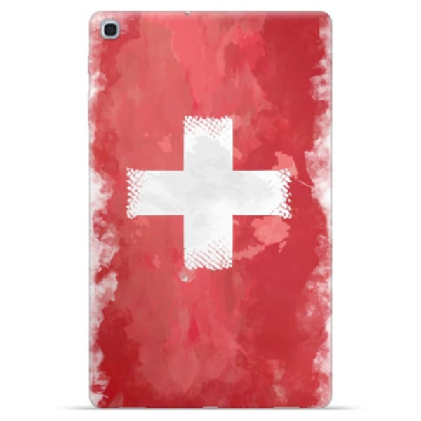 Samsung Galaxy Tab A 10.1 (2019) TPU-skal - Schweizisk Flagga Animerad