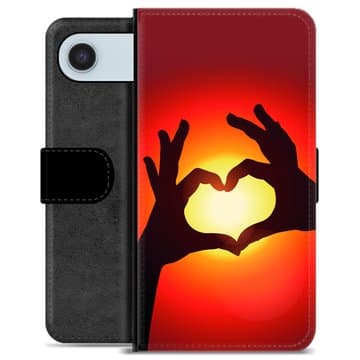 iPhone Air Premium Plånboksfodral - Hjärtsiluett Animerad
