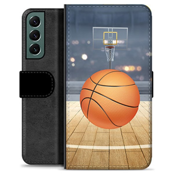 Samsung Galaxy S22+ 5G Premium Plånboksfodral - Basket Animerad