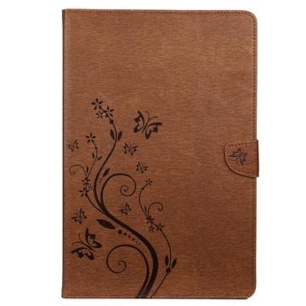 Samsung Galaxy Tab S7+/S8+ Butterfly Series Foliofodral - Brun Brun