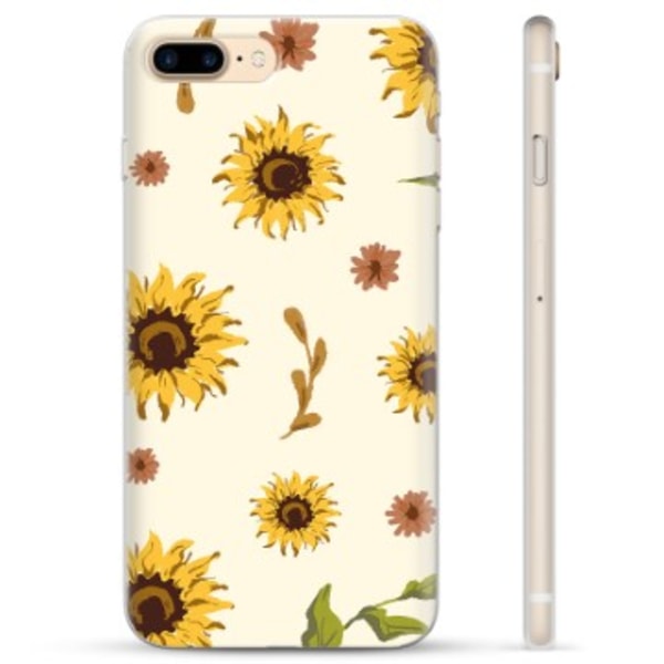 iPhone 7 Plus / iPhone 8 Plus TPU-Skal - Solrosor Animerad