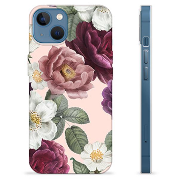 iPhone 13 TPU-Skal - Romantiska Blommor Animerad