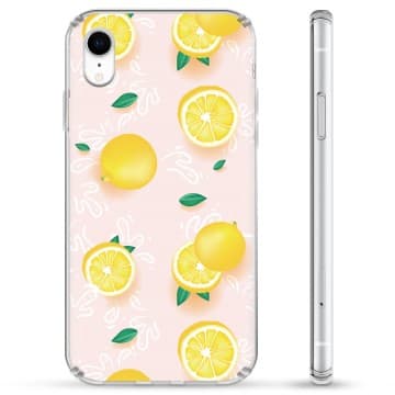 iPhone XR Hybridskal - Citronmönster Animerad