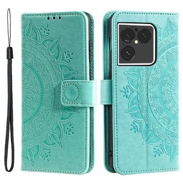 Sony Xperia 1 VIII Mandala-plånboksfodral med handledsrem -... Grön