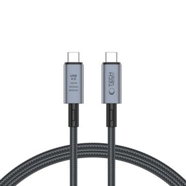 Tech-Protect UltraBoost Max USB 4.0 Typ-C-kabel - PD240W, 1m... Grå