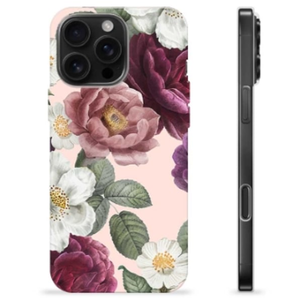iPhone 16 Pro Max TPU-Skal - Romantiska Blommor Animerad