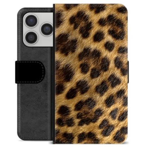 iPhone 17 Pro Premium Plånboksfodral - Leopard Animerad