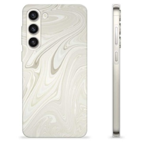 Samsung Galaxy S23+ 5G TPU-Skal - Pärlmarmor Tvåfärgad