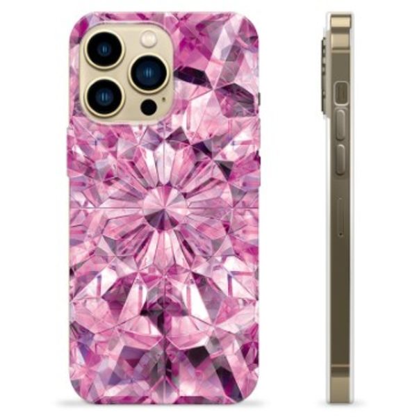 iPhone 13 Pro Max TPU-Skal - Rosa Kristall Rosa
