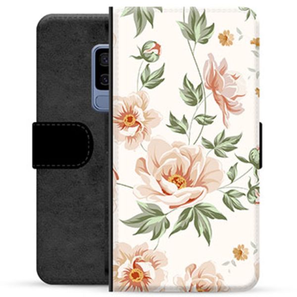 Samsung Galaxy S9+ Premium Plånboksfodral - Blommig Animerad