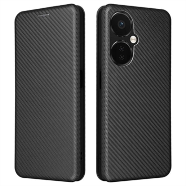 OnePlus Nord CE 3 Lite Flipfodral - Kolfiber - Svart Svart