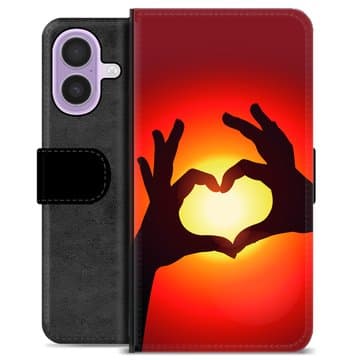 iPhone 17 Premium Plånboksfodral - Hjärtsiluett Animerad