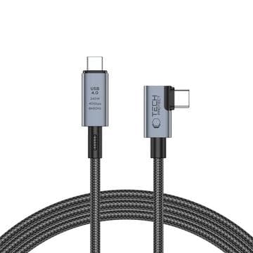 Tech-Protect UltraBoost Max L USB 4.0 Typ-C-kabel - PD240W, 1... Grå