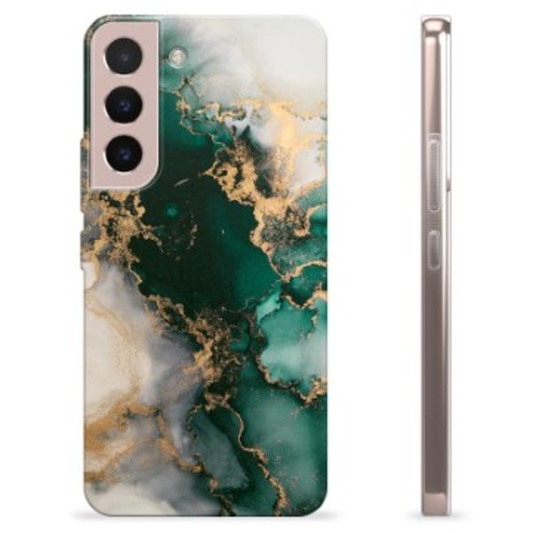 Samsung Galaxy S22 5G TPU-Skal - Jade Marmor Färgrik