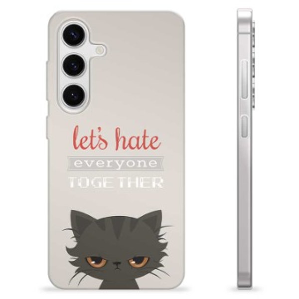 Samsung Galaxy S24 TPU-Skal - Arg Katt Animerad