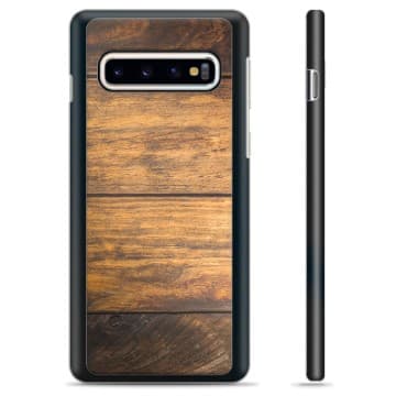 Samsung Galaxy S10 Skyddsskal - Trä Animerad
