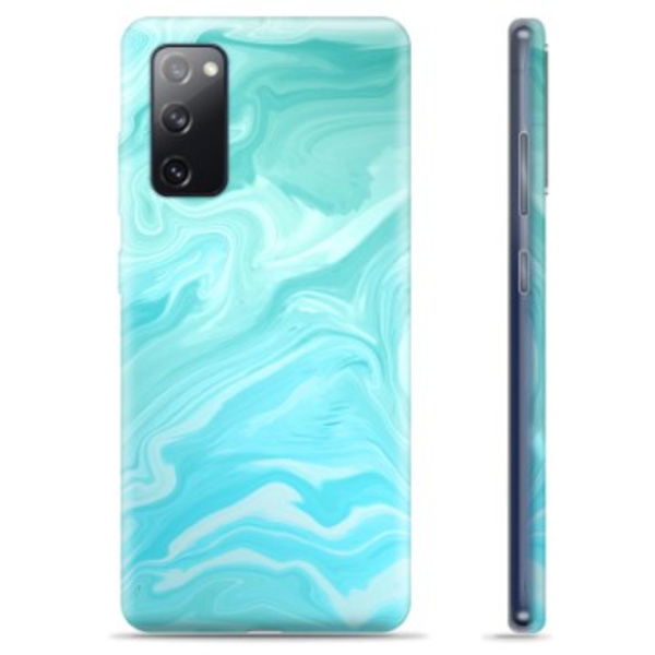 Samsung Galaxy S20 FE TPU-Skal - Blå Marmor Blå