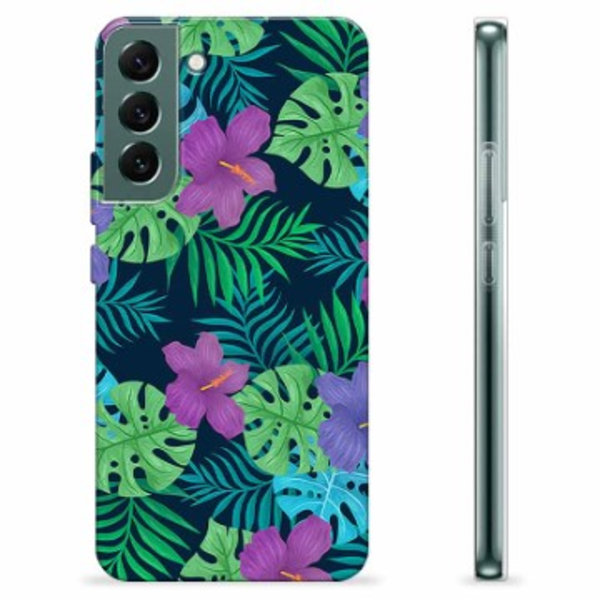 Samsung Galaxy S22+ 5G TPU-Skal - Tropiska Blommor Animerad