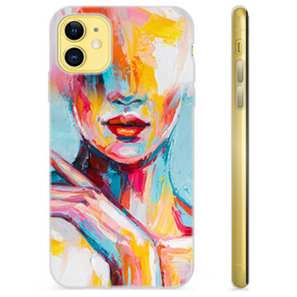 iPhone 11 TPU-Skal - Abstrakt Porträtt Animerad