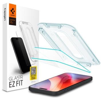 iPhone 16 Pro/17/17 Pro Spigen Glas.tR Ez Fit Skärmskydd -... Genomskinlig