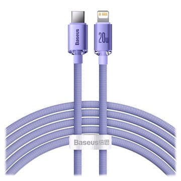 Baseus Crystal Shine USB-C / Lightning Kabel CAJY000305 - 2m... Lila