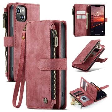 iPhone 14 Caseme C30 Multifunktionell Plånboksfodral - Röd Röd