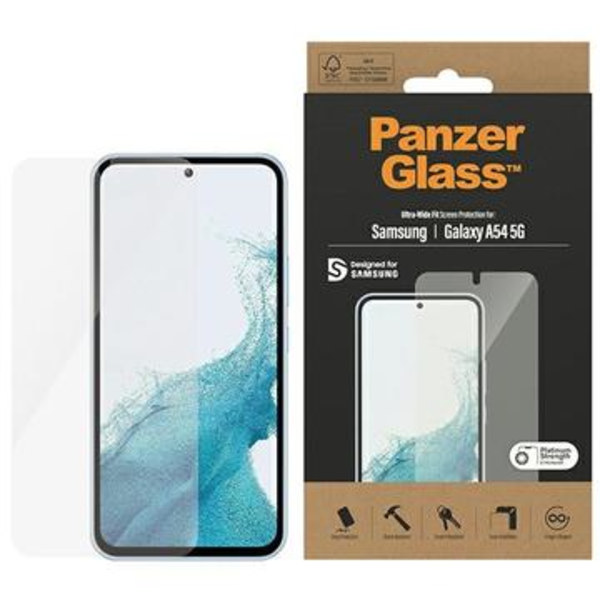 Samsung Galaxy A54 5G PanzerGlass Ultra-Wide Fit Skärmskydd... Genomskinlig